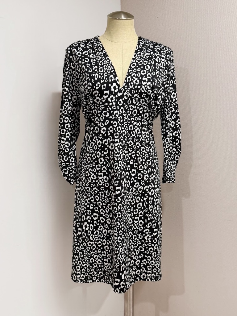 Renee C. Women's Leopard Print 3/4 Sleeve Knee Dress Plus Size 1x Nwt